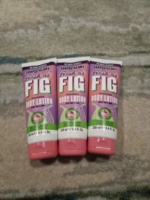 3x Soap & Glory Fresh As Fig Ltd Edition Body Lotion 250ml - Image 1 of 4