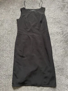 Womens George Dress, Lined, Black, Zip Closure, Occasion, Size 14 - Picture 1 of 5