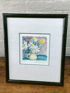 C.1970 Alexandre Minguet Signed Limited Edition Watercolor Print Framed & Matted - Picture 1 of 10
