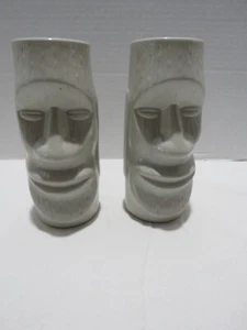 VINTAGE KERAMIK TIKI TASSE 2ER SET HERGESTELLT IN DEN USA OSTERINSEL LOOK - Bild 1 von 6