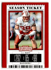 2019 Panini Contenders Draft Picks Collegiate #293 JJ Watt