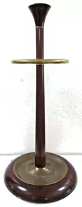 Vintage 1996 The Bombay Company Messing Holz Schirmständer Stockhalter - Bild 1 von 6