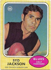1970 Scanlens (65) Syd JACKSON Carlton - Imagen 1 de 2