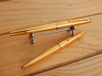 Винтажный роскошный союз комплект поршень перьевая ручка AR-96 14K золото Nib 585 карандаш СССР - Изображение 1 из 4