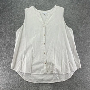 nueva blusa sin mangas talla xl croft prestado beige a rayas nueva con etiquetas - Imagen 1 de 1