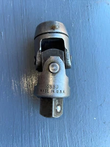 Vintage Duro Chrome 1/2 Drive Universal Joint Swivel Socket - Picture 1 of 3