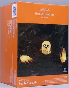 Holiday Home Halloween Skull and Hand Set NIB - Picture 1 of 2