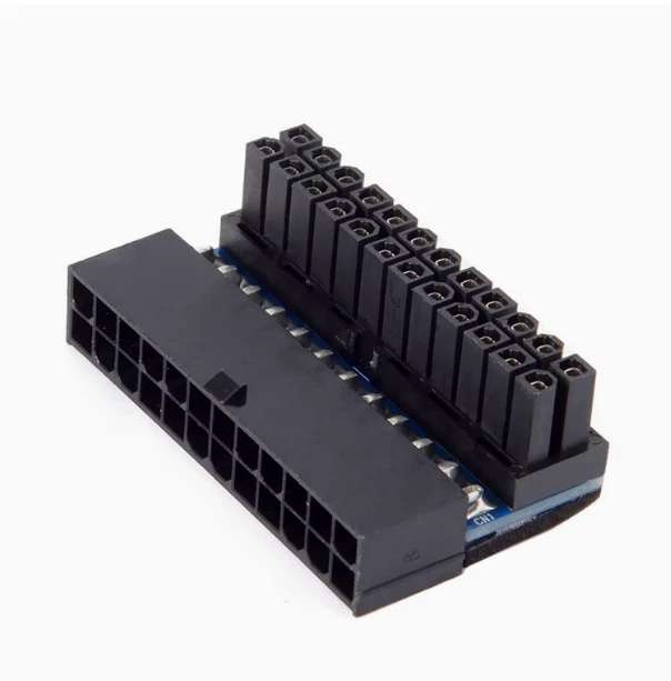 ATX 24Pin Female to 24pin Male 90° Adapter Part for AMD Ryzen Threadripper 3960X - Image 1 of 1