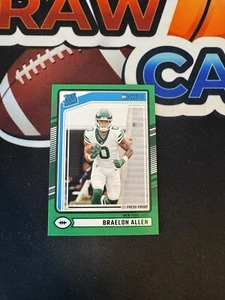 BRAELON ALLEN 2024 Donruss Rated Rookie GREEN PRESS PROOF RC #306 Jets - Picture 1 of 2