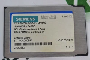 SIEMENS SINUMERIK 6FC5250-6BX10-4AH0 8MB PCMCIA-Card - Bild 1 von 1