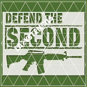 Defend Second Amendment Stencil – 2nd Amendment, Gun Rights, Patriotic, USA - Picture 1 of 5