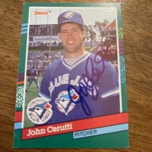 John Cerutti Autographed 1991 Donruss Baseball Card #467 Toronto Blue Jays - Picture 1 of 3