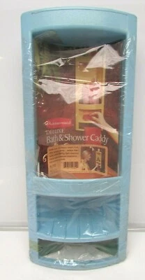 Carrito de baño y ducha Rubbermaid Deluxe raro azul claro #2822 nuevo 1978 soporte de jabón  Foto 1 de 4