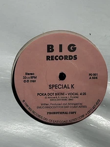 SPECIAL K - POKA DOT BIKINI - PROMO 12" SEALED 1989  -MIAMI BASS ELECTRO RAP - Picture 1 of 5