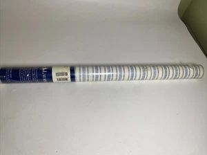 Ralph Lauren Vertical Blue Stripe Wallpaper 1 Double Roll 27 inches by 9 yards - Picture 1 of 11