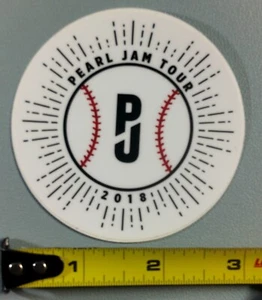 Pearl Jam Decal Sticker Slap 3" Tour Baseball 2018 - Picture 1 of 1