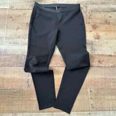 Eileen Fisher Calzado Cigarrillo Pull On Pantalón Leggings MEDIANO Negro Foto 1 de 4
