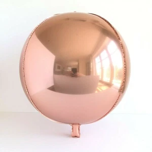 Brand New 22" Sphere Orb Round Balloons Rose Gold Spherical Party Balloon - Picture 1 of 4
