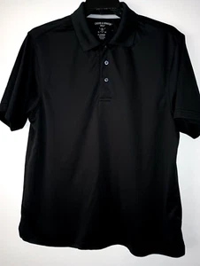 Cross & Winsor Golf Mens XL Black Short Sleeve Polo Polyester (243-32) - Picture 1 of 5
