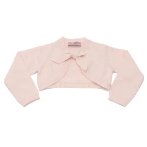 1526AD coprispalle bimba girl MONNALISA BEBE' pink glitter shawl jacket kids - Picture 1 of 4