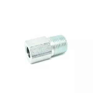 Steel 1/4 Female Npt x 1/2 Npt Male Pipe Reducer Adapter Fitting Water Oil Fuel - Picture 1 of 6