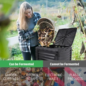 80 Gallon Large Compost Bin from BPA Free Material for Fast Creation of Fertile - Picture 1 of 15