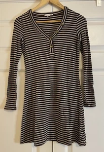 Vestido midi tejido acanalado AMERICAN EAGLE Henly para mujer talla XS elástico/suave/cómodo - Imagen 1 de 11