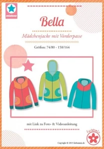 SchnittmusterBella Mädchenjacke mit Vorderpasse von Mialuna Farbenmix - Bild 1 von 1