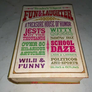 VTG Hardback Reader's Digest Fun & Laughter Hard Back Book with Cover A Treasure - Imagen 1 de 11
