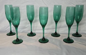 Libbey Wacholder grün Träne Champagnerflöten Stielglas 9" 8er Set - Bild 1 von 17