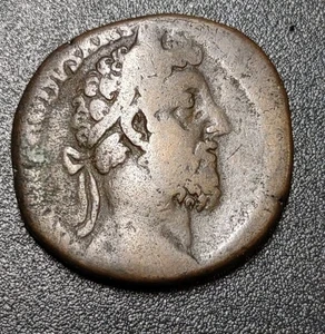 Imperio Romano, 177-192 d.C. Antiguo. Sestercio. Cómodo Antón - Imagen 1 de 5