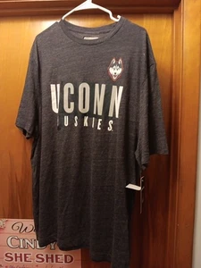 NWT Captivating Apparel UConn Huskies T-Shirt, Size 2XL. Navy Heather - Picture 1 of 7