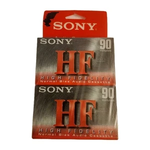 2 Sony 90 Minuten Leer Audiokassetten HF High Fidelity  - Bild 1 von 1