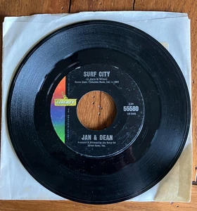 JAN AND DEAN Surf City/She's My Summer Girl 7" 45 RPM LIBERTY 55580 tested VG+ - Picture 1 of 4