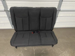 2007-2018 JEEP WRANGLER JK REAR SEAT BLACK CLOTH TWO DOOR - Picture 1 of 6