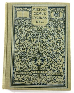 1913 Macmillan Pocket Classics Milton Comus Lycidas & Poems Antique Book - Picture 1 of 8
