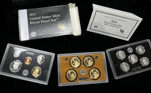 2011 United States Mint Silver Proof Set W/ COA - Picture 1 of 11