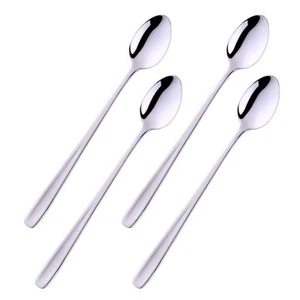 Long Handle Iced Tea Spoon, 8 inch Coffee Spoons, Stainless Steel Cocktail St... - Picture 1 of 7