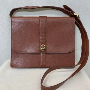RALPH LAUREN PONY Schultertasche Leder Braun Damen Vintage Aus Japan GEBRAUCHT - Bild 1 von 24