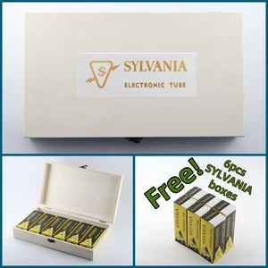 SYLVANIA Storage Wooden Box for Vacuum Tube free tube boxes for 27 OC3 6J5G 6C5G - Picture 1 of 11