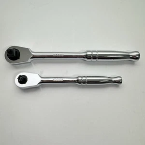 2 Kobalt Mini Head Ratchet 72 Tooth By Gearwrench 856836 3/8" & 856835 1/4" - Bild 1 von 9