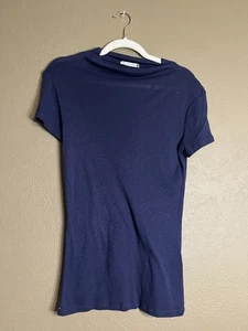 MICHAEL STARS Kurzarm-T-Shirt mit U-Boot-Ausschnitt marineblau Damen Gr. OS - Bild 1 von 8
