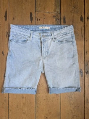 LEVI'S 711 Womens Denim Shorts stonewash  Skinny Filiforme W29 VGC Summer ready - Image 1 of 4