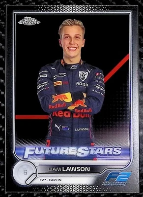 Liam Lawson - 2022 Topps Chrome Formula 1 #81 Future Stars - RC - Red Bull - Image 1 of 3