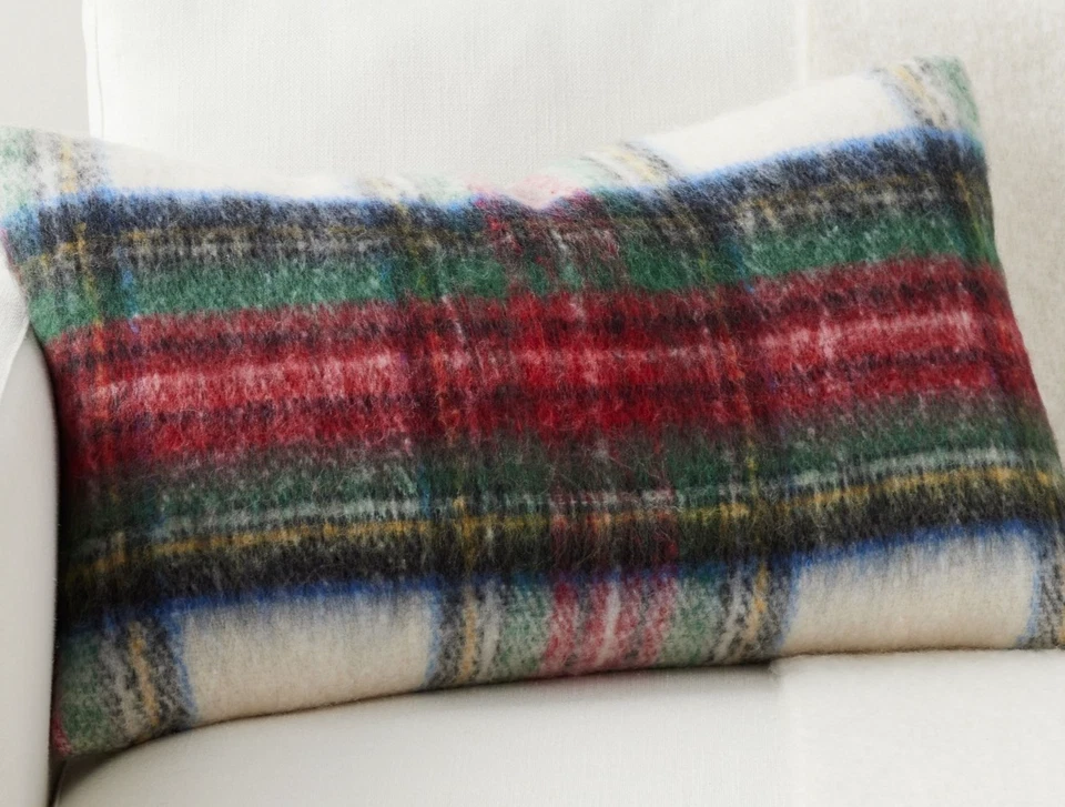 Pottery Barn Stewart Plaid Lumbar Pillow Cover 16” x 26” NWT - Image 1 of 1