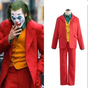 DC Movie Joker Joaquin Phoenix Arthur Fleck Halloween Cosplay Costume Outfit Set - Picture 1 of 6