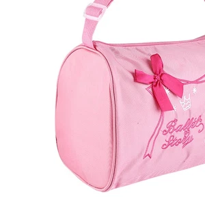 Pink Ballet Bag Embroidered Tote Backpack Girl Dance Ballet Swim Bag MAI - Picture 1 of 22