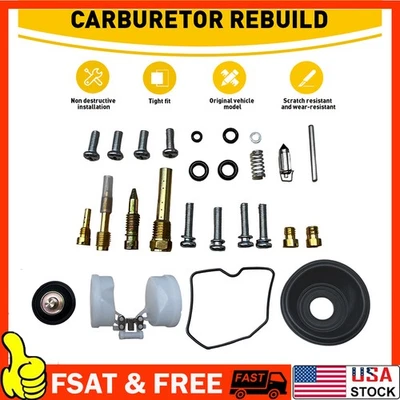 For Kawasaki KLR650 KLR 650 1987-2018 CARBURETOR CARB REPAIR REBUILD KIT B - Image 1 of 4