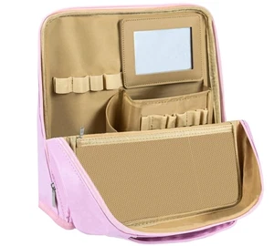 Nueva bolsa de maquillaje 2025, bolsa de maquillaje de pie de gran capacidad, viajero paralelo M... - Imagen 1 de 8