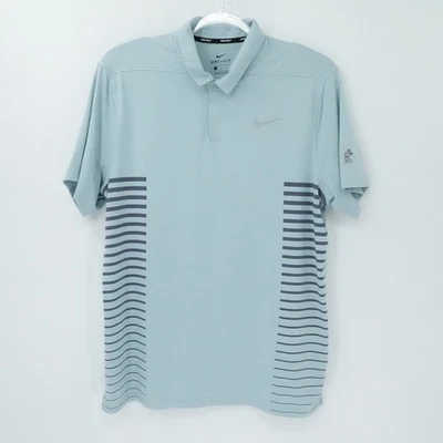 Nike Golf Shirt Mens Large Blue Mickey Mouse Disney Parks Golf Performance - Image 1 of 4